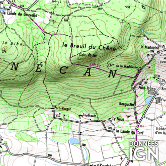 Département IGN - Morbihan 56 - 1 : 25 000