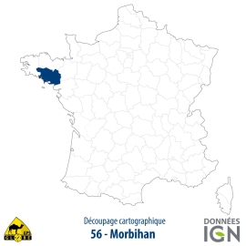 Département IGN - Morbihan 56 - 1 : 25 000