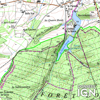 Département IGN - Nord 59 - 1 : 25 000