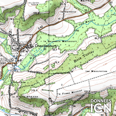 Département IGN - Oise 60 - 1 : 25 000