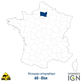 Département IGN - Oise 60 - 1 : 25 000