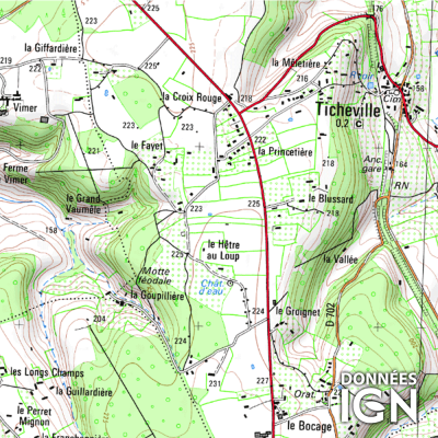 Département IGN - Orne 61 - 1 : 25 000