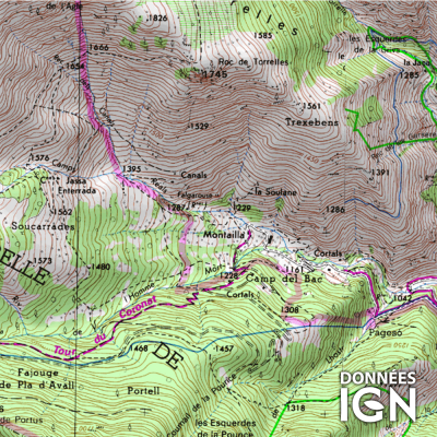 Département IGN - Pyrénées-Orientales 66 - 1 : 25 000