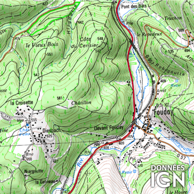 Département Bas-Rhin (67) - 1 : 25 000