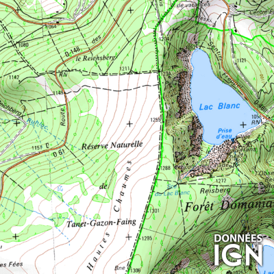 Département IGN - Haut-Rhin 68 - 1 : 25 000