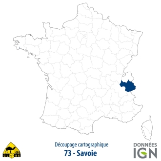 Département IGN - Savoie 73 - 1 : 25 000