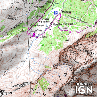 Département IGN - Haute-Savoie 74 - 1 : 25 000