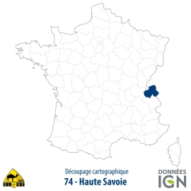 Département IGN - Haute-Savoie 74 - 1 : 25 000