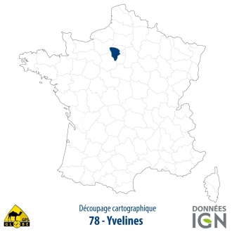 Département IGN - Yvelines 78 - 1 : 25 000