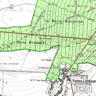 Département Somme (80) - 1 : 25 000