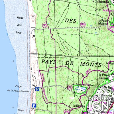 Département Vendée (85) - 1 : 25 000