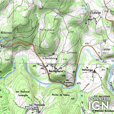 Département Haute-Vienne (87) - 1 : 25 000