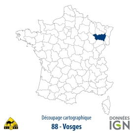 Département IGN - Vosges 88 - 1 : 25 000