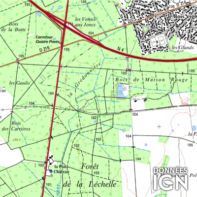 Département IGN - Val-de-Marne 94 - 1 : 25 000