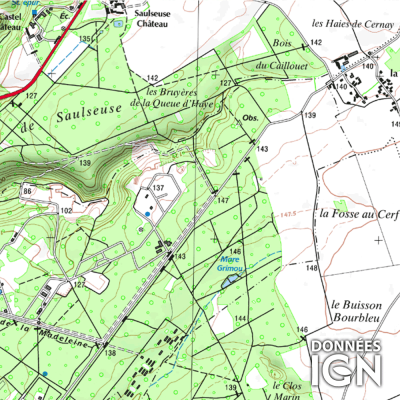 Département IGN - Val-d'Oise 95 - 1 : 25 000