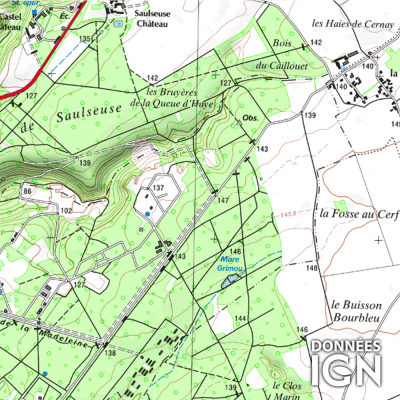 Département Val-d'Oise (95) - 1 : 25 000