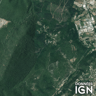 Département IGN - Satellite - Gard 30 - 1 : 25 000