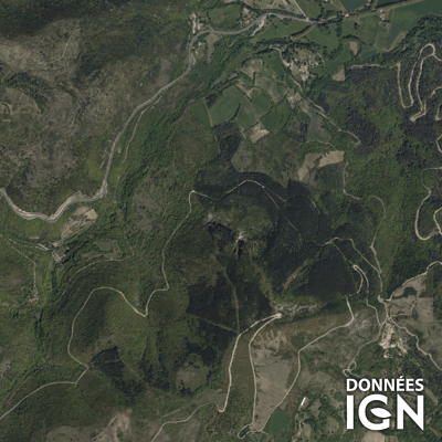 Département IGN - Satellite - Herault 34 - 1 : 25 000