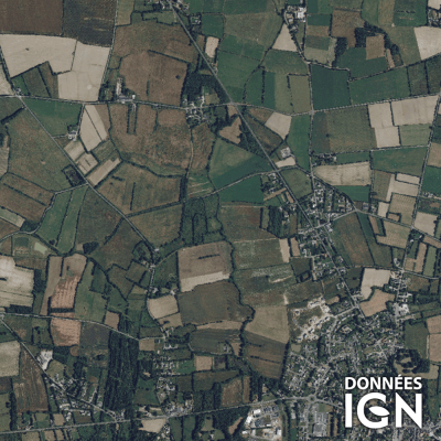 Département IGN - Satellite - Loire Atlantique 44 - 1 : 25 000