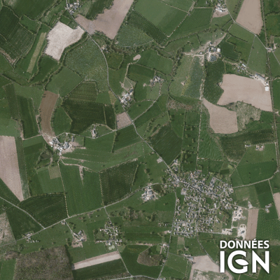 Département IGN - Satellite - Mayenne 53 - 1 : 25 000