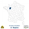 Département IGN - Satellite - Mayenne 53 - 1 : 25 000