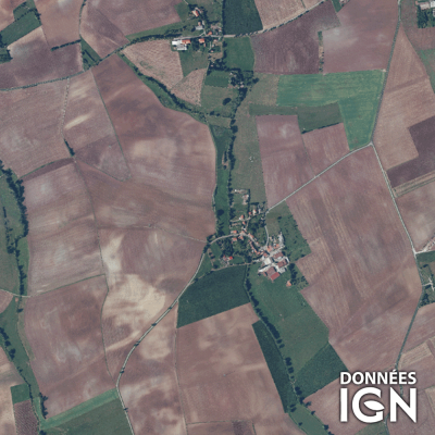 Département IGN - Satellite - Meuse 55 - 1 : 25 000