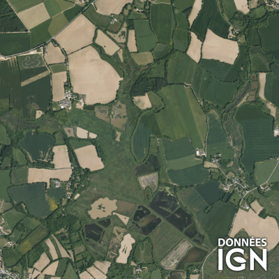 Département IGN - Satellite - Morbihan 56 - 1 : 25 000