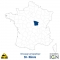 Département IGN - Satellite - Nièvre 58 - 1 : 25 000