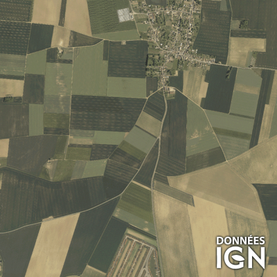 Département IGN - Satellite - Oise 60 - 1 : 25 000