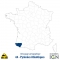 Département IGN - Satellite - Pyrénées atlantique 64 - 1 : 25 000