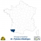 Département IGN - Satellite - Pyrénées atlantique 64 - 1 : 25 000