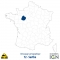 Département IGN - Satellite - Sarthe 72 - 1 : 25 000