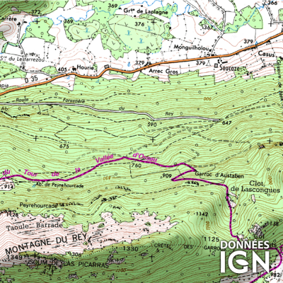 Département Pyrénées-Atlantiques (64) - 1 : 25 000