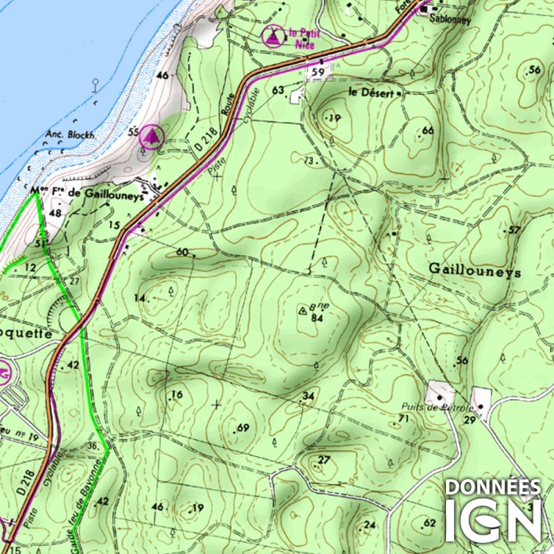 Région IGN - Aquitaine - 1 : 25 000