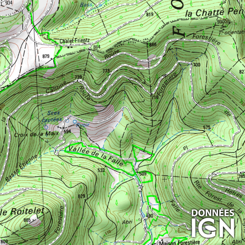 Carte Ign Au 1 25 000 Pour Gps Alsace Lorraine