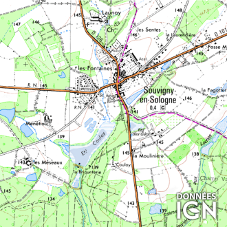 Région IGN - Centre - 1 : 25 000 