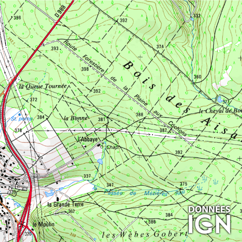 Carte Ign Au 1 25 000 Pour Gps Champagne Ardennes
