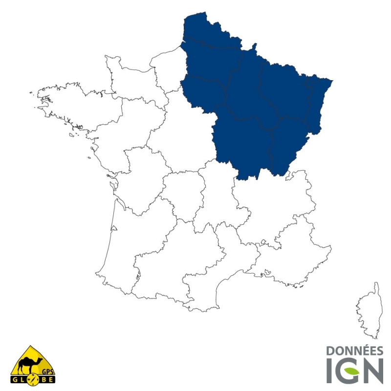 carte du nord est de la france