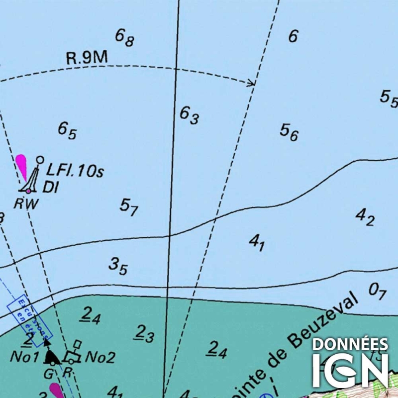 Carte marine IGN et SHOM - Atlantique + Méditerranée
