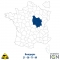 Découpage cartographique - Bourgogne - Satellite - 1 : 25 000