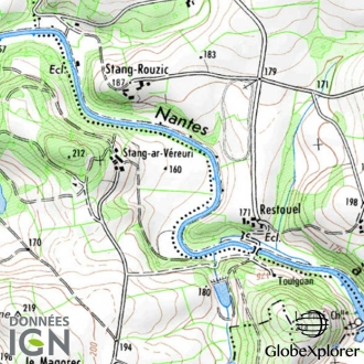 Carte IGN Zone 1 au 1 : 25 000 - GlobeXplorer