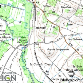 Carte IGN de la Zone 5 au 1 : 25 000