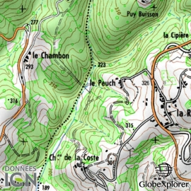 Carte IGN de la Zone 7 au 1 : 25 000