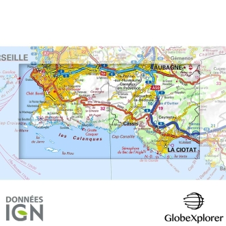 GlobeXplorer - Pack Calanque - 1 : 25 000