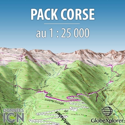 GlobeXplorer - Pack Corse - 1 : 25 000