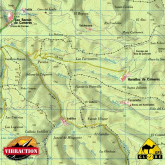 RB 28 - Saint-Jean de Pied de Port à Teruel - carte topographique - Vibraction