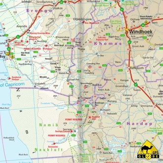 Afrique Australe - Carte touristique - 1 : 2 500 000