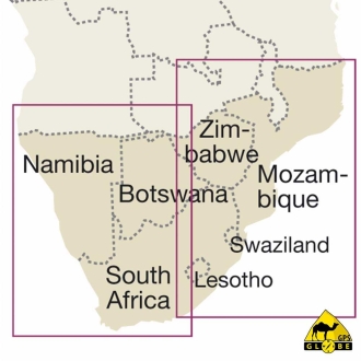 Afrique Australe - Carte touristique - 1 : 2 500 000