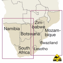 Afrique Australe - Carte touristique - 1 : 2 500 000