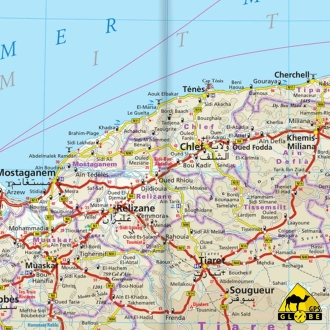 Algérie / Tunisie - Carte touristique - 1 : 1 700 000